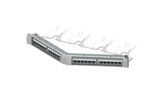 CommScope 760202556 | SYSTIMAX 360 iPatch 1100GS6 Evolve U/UTP Angled Patch Panel, 24 port