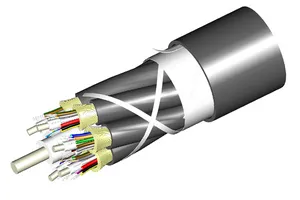 CommScope 760010371 | Fiber Indoor/Outdoor cable, LazrSPEED, Low Smoke Zero Halogen Riser Distribution Cable, 48 fi, Gel-free, Multimode OM3, ber multi-unit with 12 fiber subunits