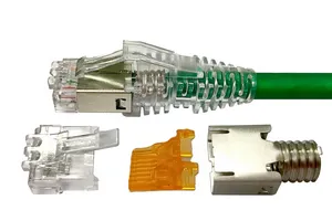 CommScope 6-2111981-2 | Modular Plug Kit, category 6A, shielded, 8-position, 5.1 – 6.0 mm max cable jack OD, 500/bag
