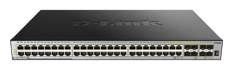 D-Link 44 port Gigabit + 4 Combo 10/100/1000Base-T/SFP po.. DGS-3630-52TC product image