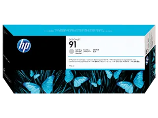 HP 91 775-ml Light Gray DesignJet Pigment Ink Cartridge (C9466A) — HP product image