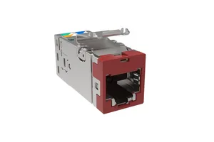 CommScope 2153448-RD | SL-Series Modular Jack, RJ45, Cat6 Shielded, Red