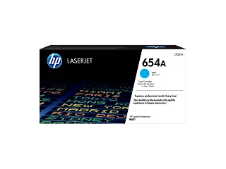 HP 654A Cyan Original LaserJet Toner Cartridge (CF331A) — HP product image