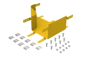CommScope FGS-MDSA-FB-L-Y | FiberGuide Left Adapter, 4x12in to 4x6in, Yellow