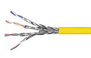CommScope 57893-9 | Copper Cable, category 7, 4 pair simplex, S/FTP, LSFRZH, XG, 23 AWG solid, 1000 m, yellow