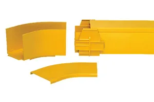 CommScope FGS-MH4A-C | FiberGuide 45° Horizontal Elbow Kit, 2x2 in, Yellow