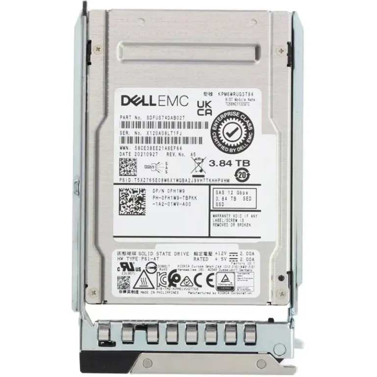 Dell FH1W9 3.84TB SAS SSD
