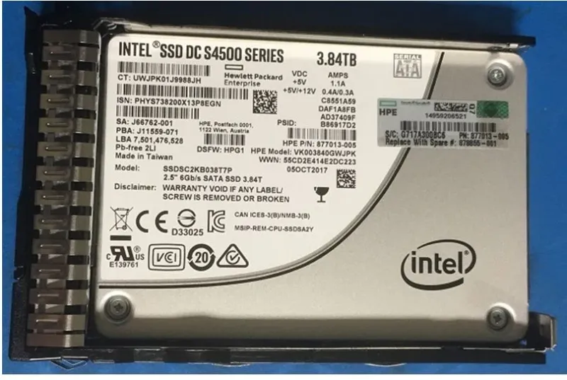 HPE 878855-001 3.84TB SATA SSD