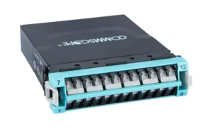 CommScope 760236110 | G2 ULL Multimode OM4 MPO-12 Distribution Module, 24LC to 2X12f MPOs unpinned, internal shutters