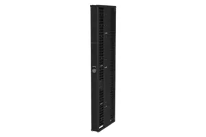 CommScope 760236901 | CableGuide 360 Vertical Cable Management Kit, 6 in X 84 in (152 mm X 2134 mm) Double Sided, With Doors, Black
