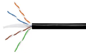 CommScope 884019904/10 | CS34O Category 6 U/UTP filled Cable, outdoor direct burial, black jacket, 4 pair count, 1000 ft (305 m) length, reel
