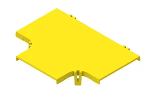 CommScope FGS-SHRT-B | FiberGuide Snap-on Cover for Horizontal T, 4x6in, Yellow