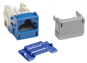 CommScope 760041996 | GigaSPEED XL M-Series Modular Jack, RJ45, Cat6 Unshielded, Blue (100 ea/pkg)