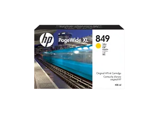 HP 849 400-ml Yellow PageWide XL Ink Cartridge (1XB38A) — HP product image