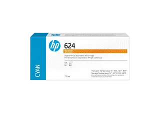 HP 624 775-ml Cyan Stitch Dye Sublimation Ink Cartridge (2LL54A) — HP product image