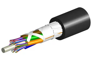 CommScope 760241058 | Fiber OSP cable, TeraSPEED Mini Single Jacket, Gel-Filled, Outdoor Stranded Loose Tube, 48 fiber, Singlemode G.652.D and G.657.A1, Meters jacket marking, Black jacket color
