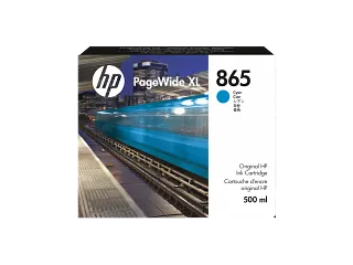 HP 865 500-ml Cyan PageWide XL Ink Cartridge (3ED85A) — HP product image