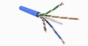 CommScope 760259359 | GigaREACH XL 3073A-B Category 6 U/UTP Cable, low smoke zero halogen, blue jacket, 4 pair count, 3000 ft (915 m) length, reel