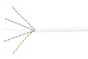 CommScope 760151928 | GigaSPEED X10D 5091A ETL Verified Category 6A U/UTP Cable, LSZH, non-plenum CMR rated, blue jacket, 4 pair count, 1000 ft (305 m) length, WE TOTE box