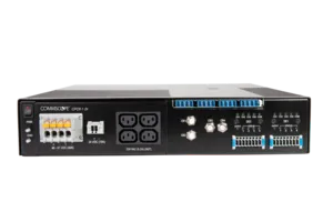 CommScope 760258037 | Constellation Rackmount Dual FMP Receiver with power service outlets in 230 VAC, 48 VDC, and 24 VDC form