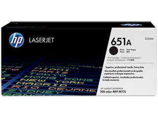 HP 651A Black Original LaserJet Toner Cartridge (CE340A) — HP product image