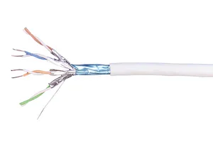 CommScope 760189597 | 3296A Category 6A F/FTP Cable, low smoke zero halogen, white jacket, 4 pair count, 1640 ft (500 m) length, reel