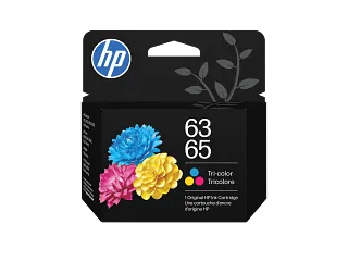 HP 63/65 Tri-color Original Ink Cartridge (B7RT2AN) — HP product image