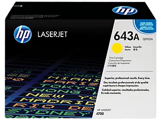 HP 643A Yellow Original LaserJet Toner Cartridge (Q5952A) — HP product image
