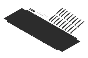 CommScope FGS-FSFC-H | FiberGuide Fabric Cover for Horizontal Straight Section, 4x 24in, Black