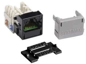 CommScope 760258924 | PowerSUM M-Series Modular Jack, RJ45, Cat5e Unshielded, Black