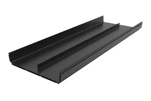 CommScope FGSB-MSHS-H-CF10 | FiberGuide Horizontal Straight Section with Center Divider, 10 ft, 4x24in, Black