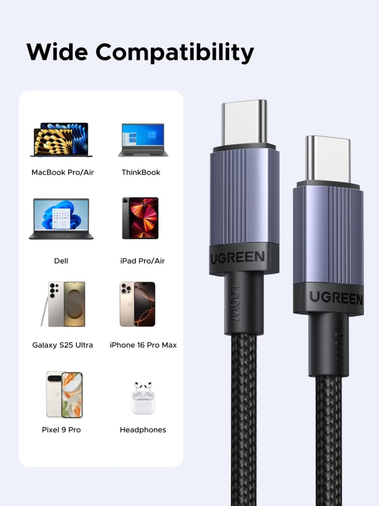 UGREEN USB-C TO USB-C CABLE - 1M