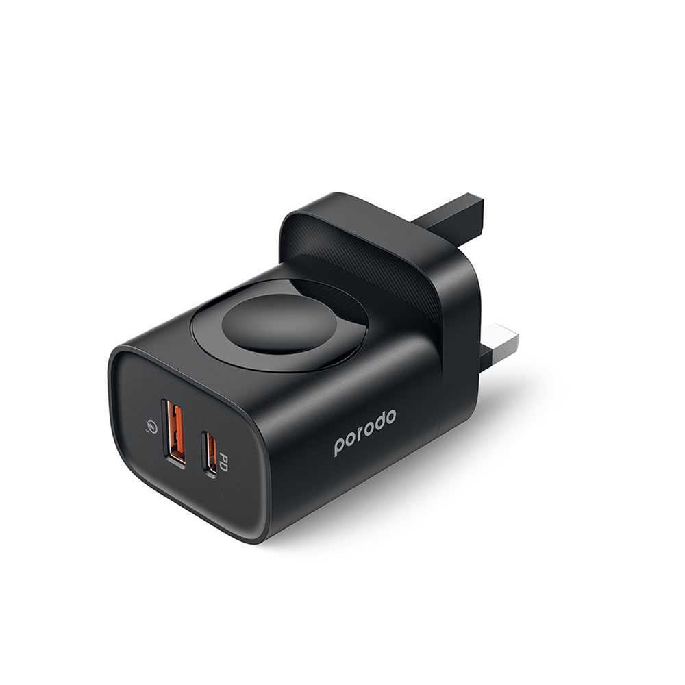 PORODO DUAL PORT CHARGER WITH WATCH CHARGER